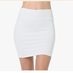 Elegant White Women's Skirt